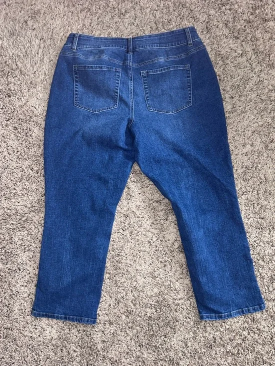 Maurices m jeans 18W curvy high rise slim straight ankle jean - Picture 4 of 6